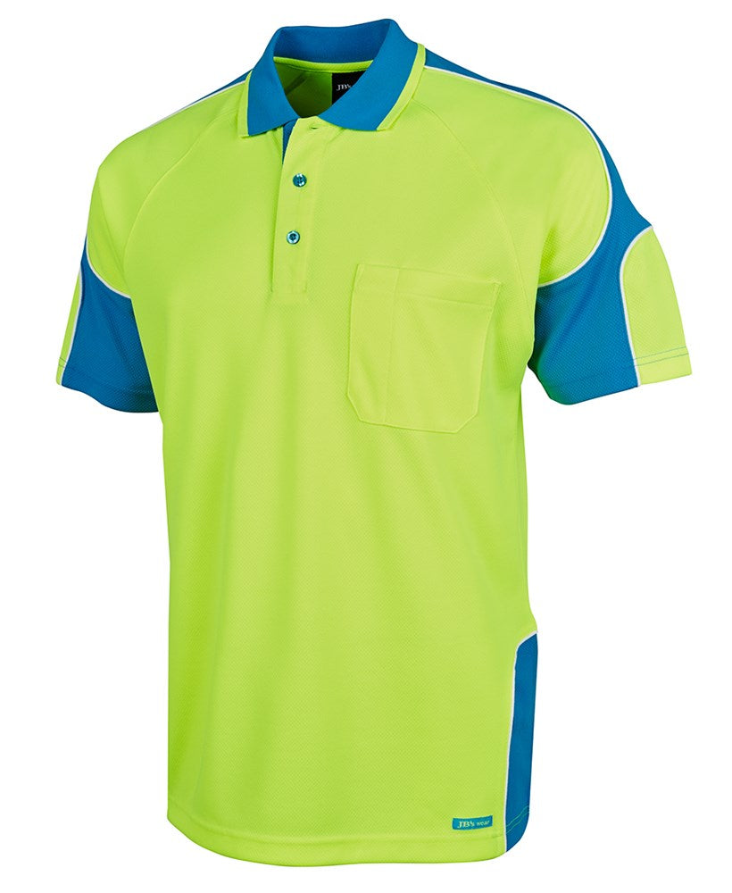 HI-VIS POLO SHIRT WITH ARM PANEL  - Day Use | Short Sleeve