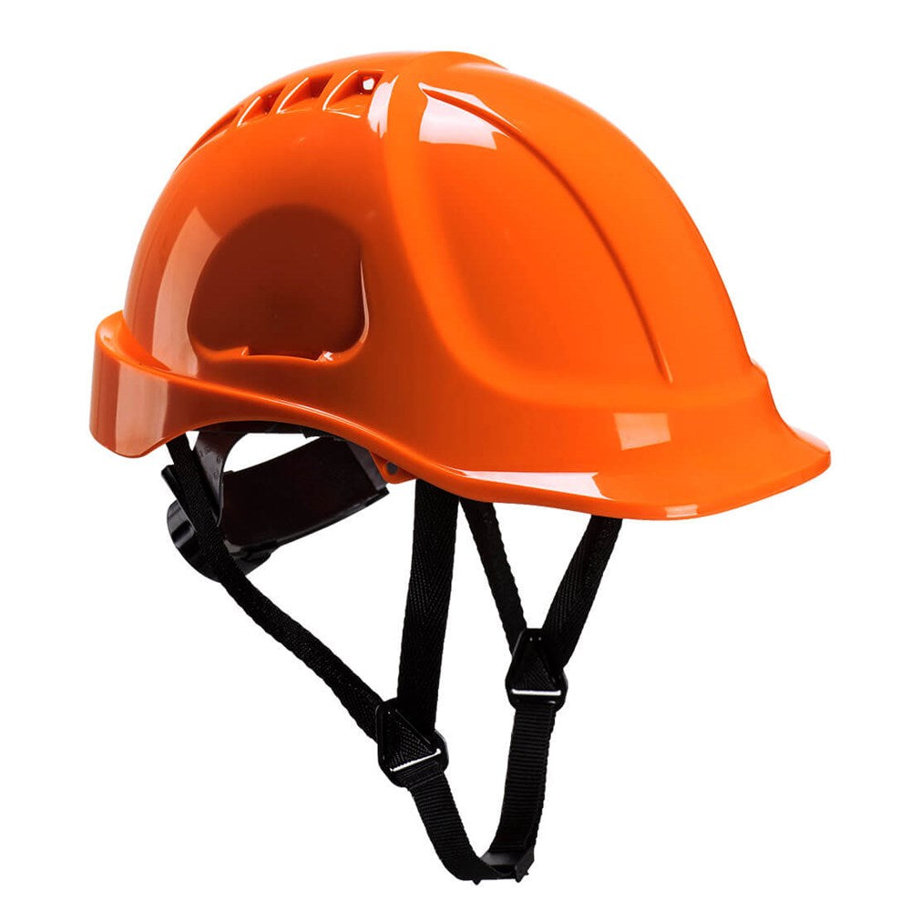 ENDURANCE HARD HAT - MICRO PEAK, VENTED, CHIN STRAPS, SUPERIOR RACHET ADJUST